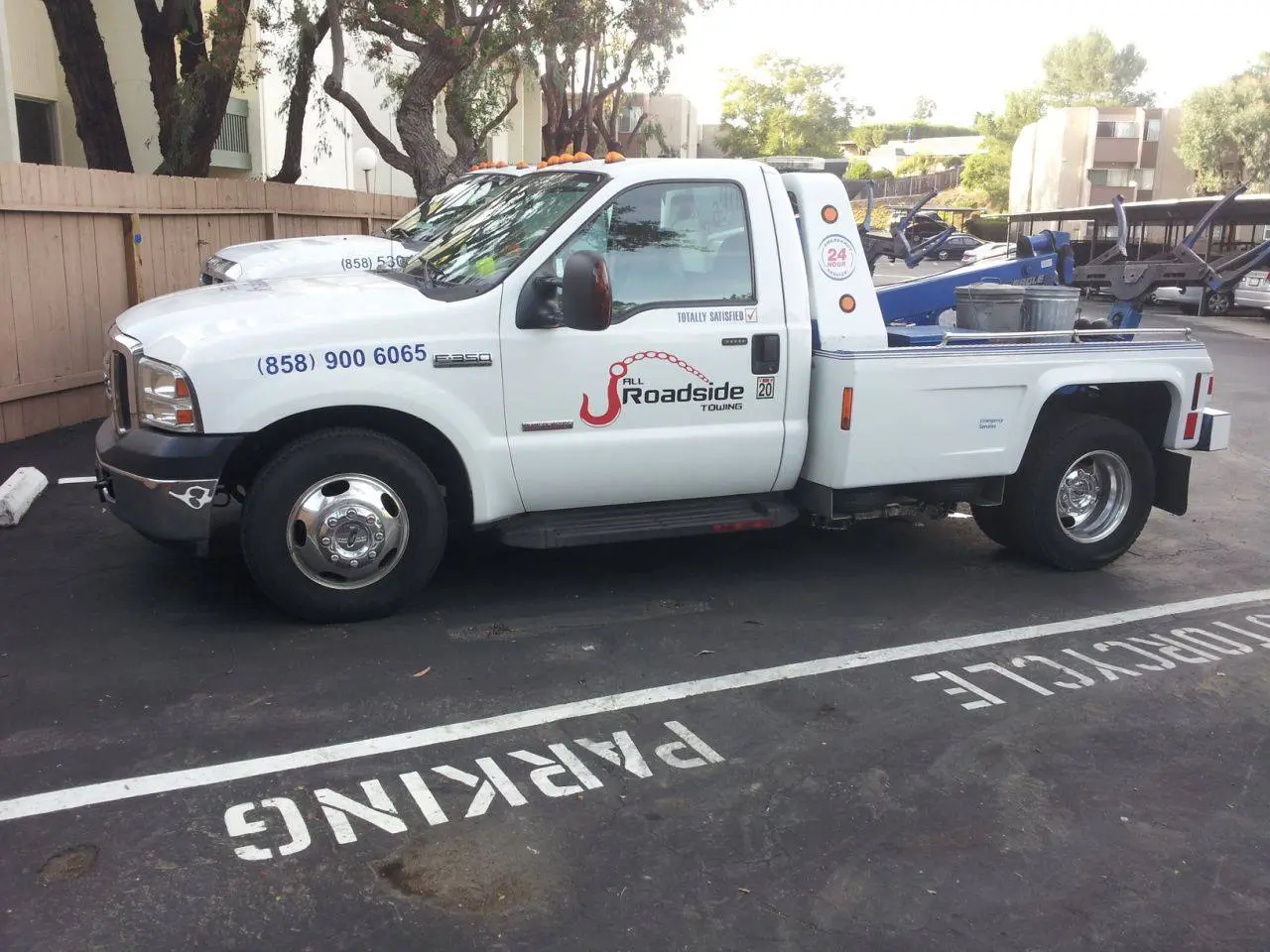 One of our impound trucks.  It's small and maneuverable so it can fit in underground parking.