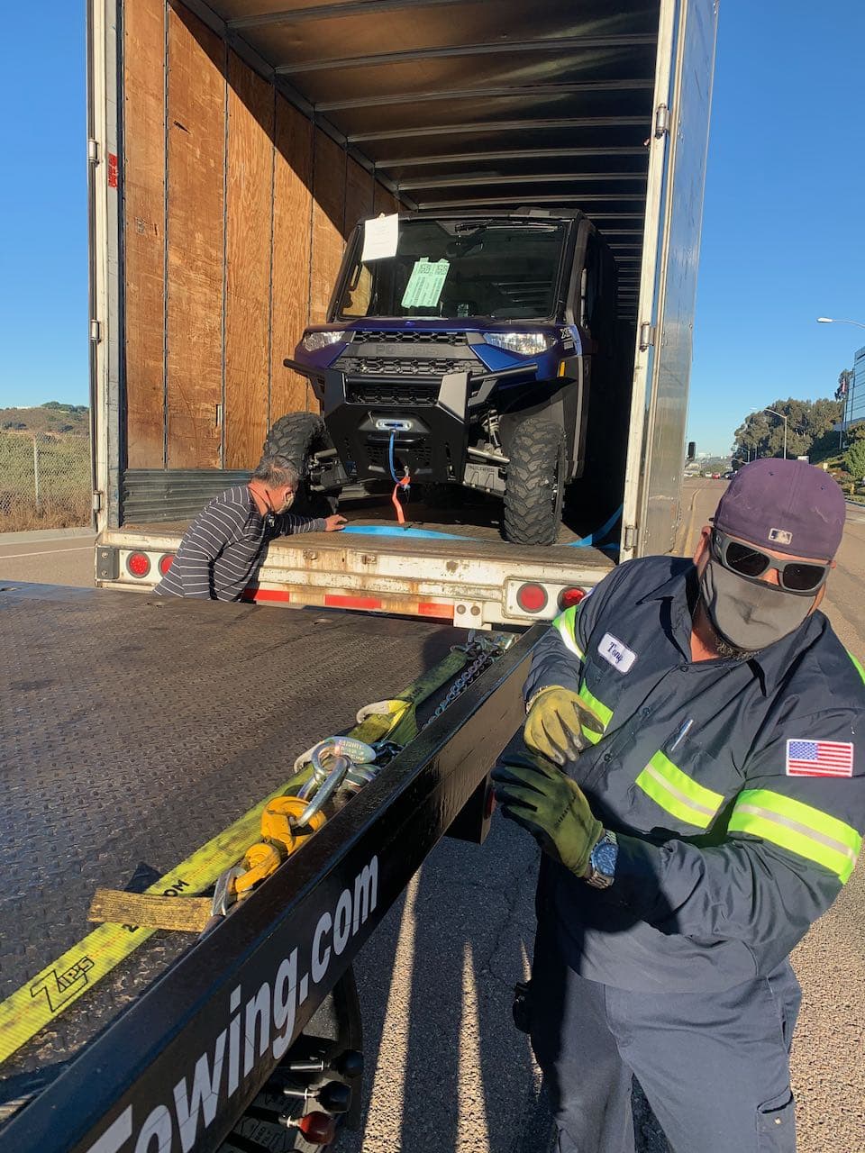 All Roadside Towing can help you relocate vehicles and unload container trucks. San Diego Tow Truck Company