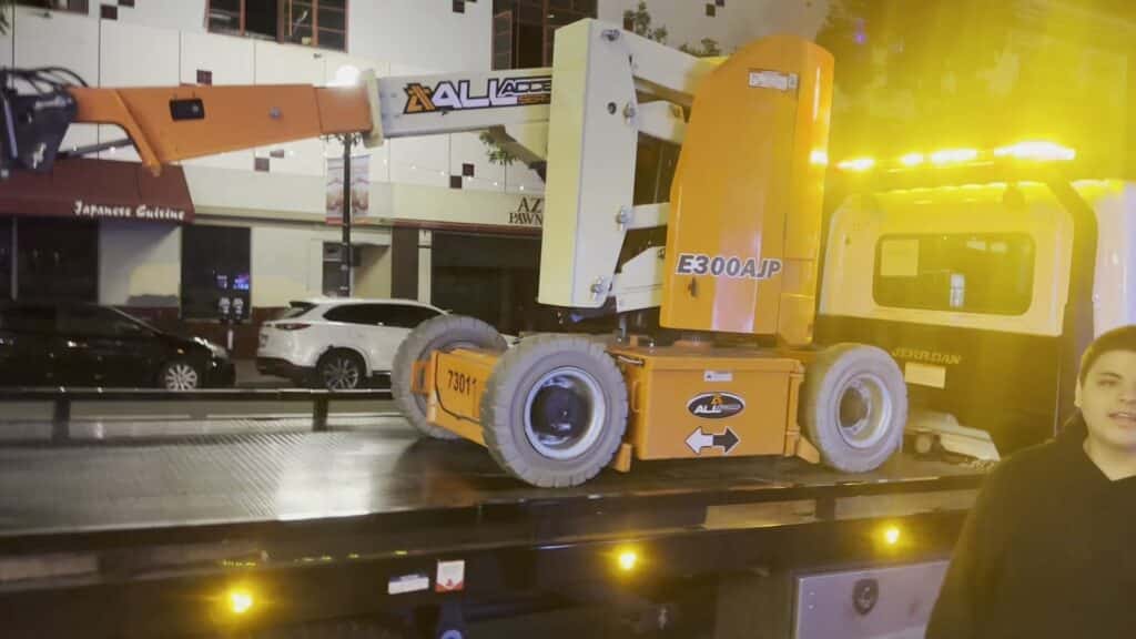All Roadside Towing San Diego does equipment transport and relocation.