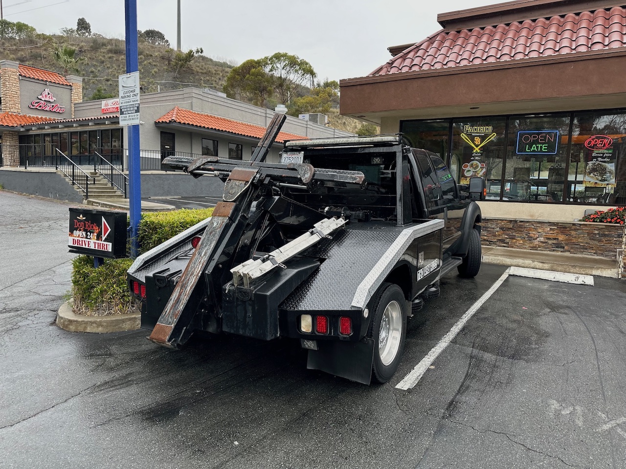 Black Beauty... the beautiful new wrecker that Towing San Diego bought this year.