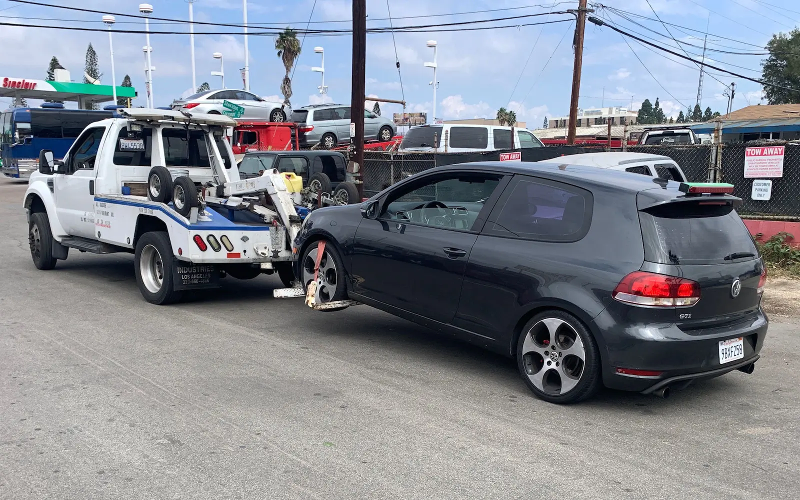 Little VW Golf just got impounded.