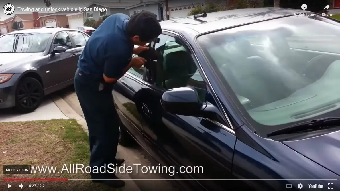 All Roadside Towing demonstrates a lockout the right way!  Great 2 min. video.