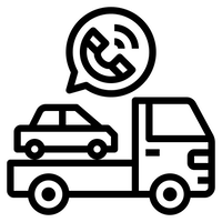 Flatbed Tow Truck Icon 200px